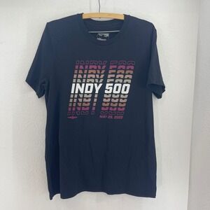 Indy 500 May 29 2022 Graphic T Shirt Black IndyCar Authentic Apparel Mens L